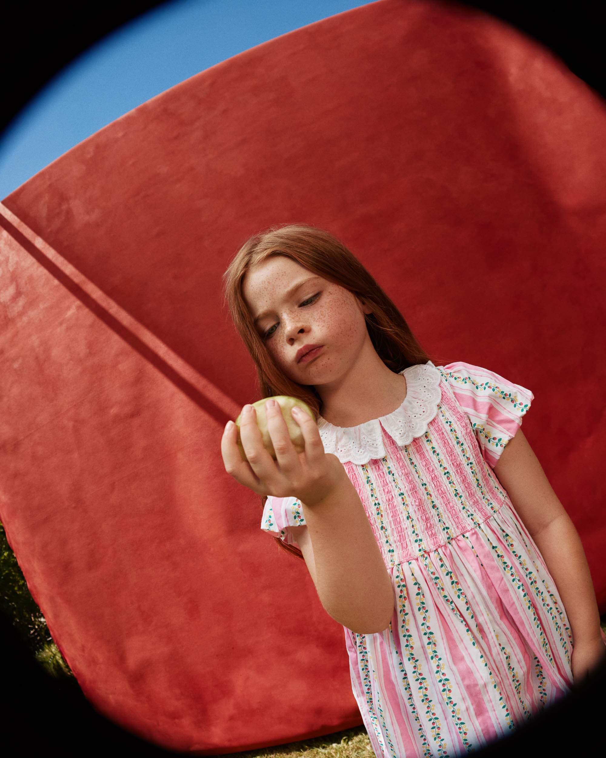 Goldie + Ace - Antique Stripe Strawberry Flo Smocked Dress