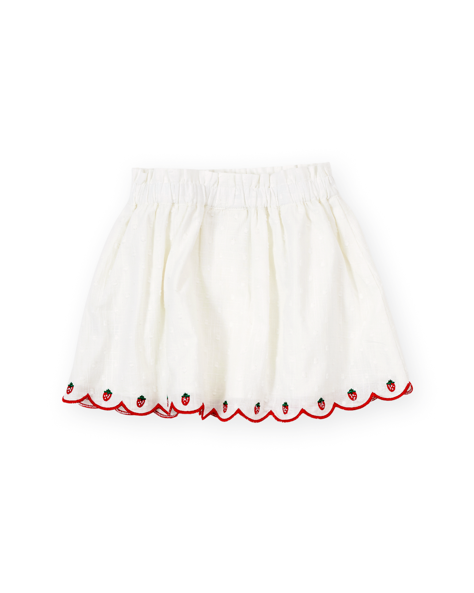 Goldie + Ace - Scallop Hem Strawberry Skirt