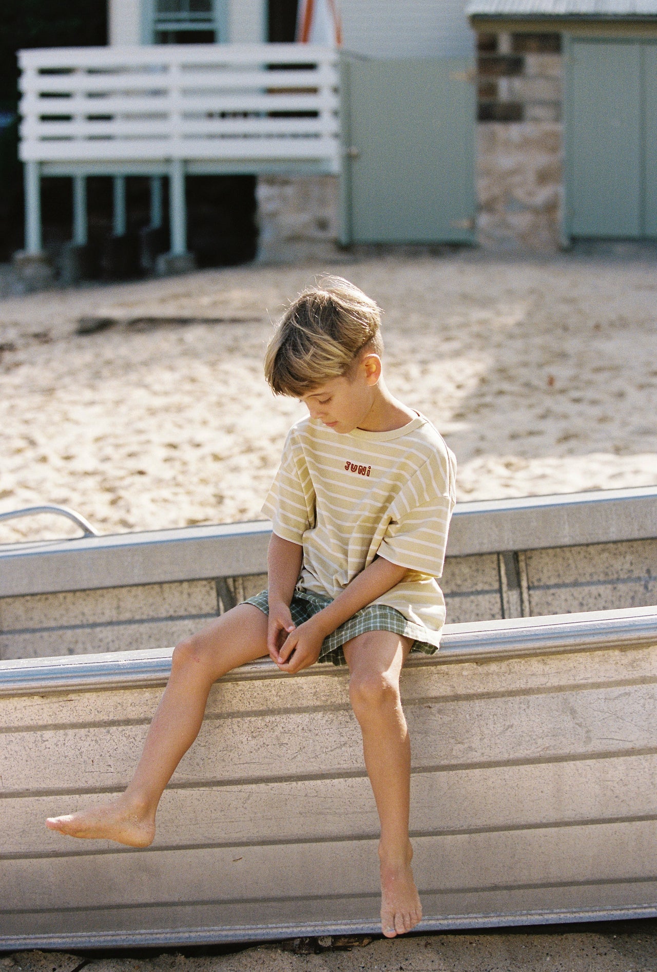 JUNI JNR - Zion Tee Butter Stripe