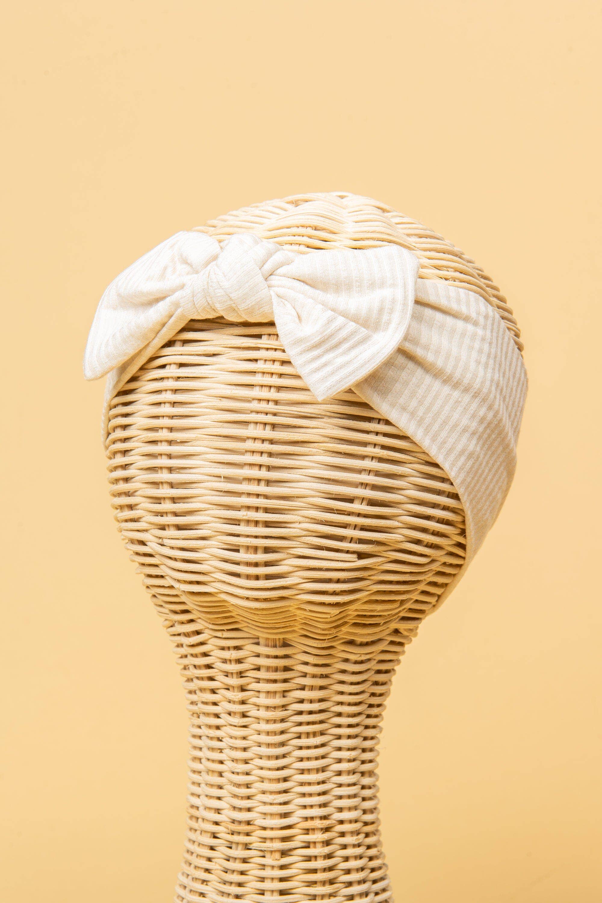 Kiin Baby - Bamboo Stretch Bow Headband Ivory