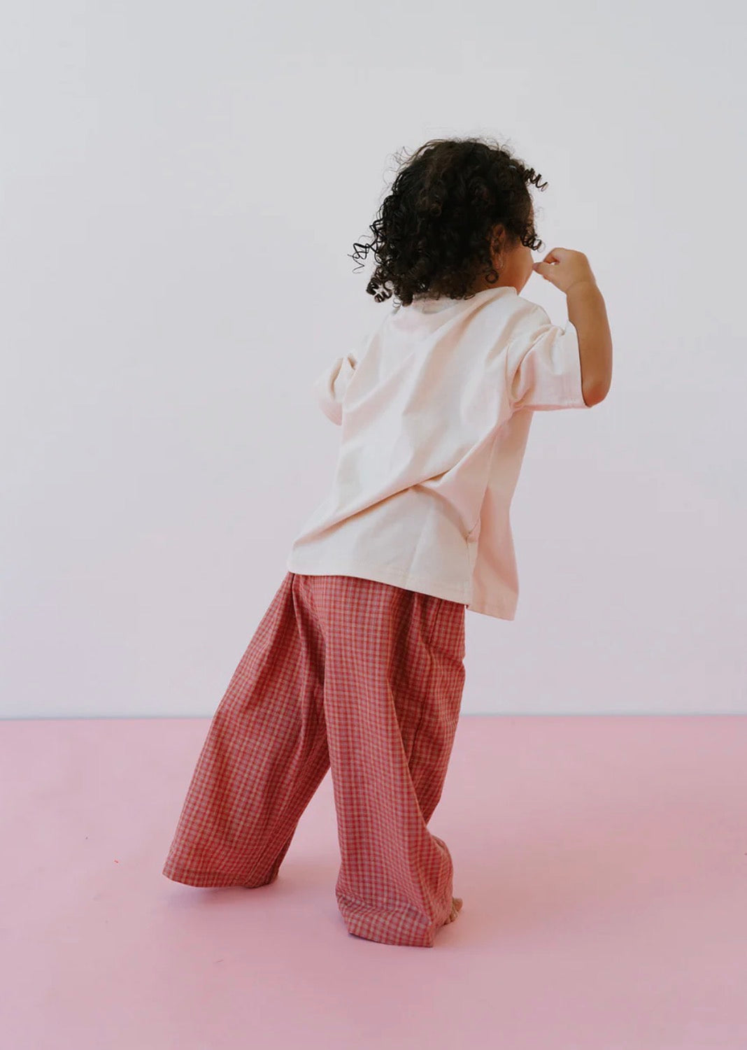 Lenn Label - Cotton Check Pant Pink