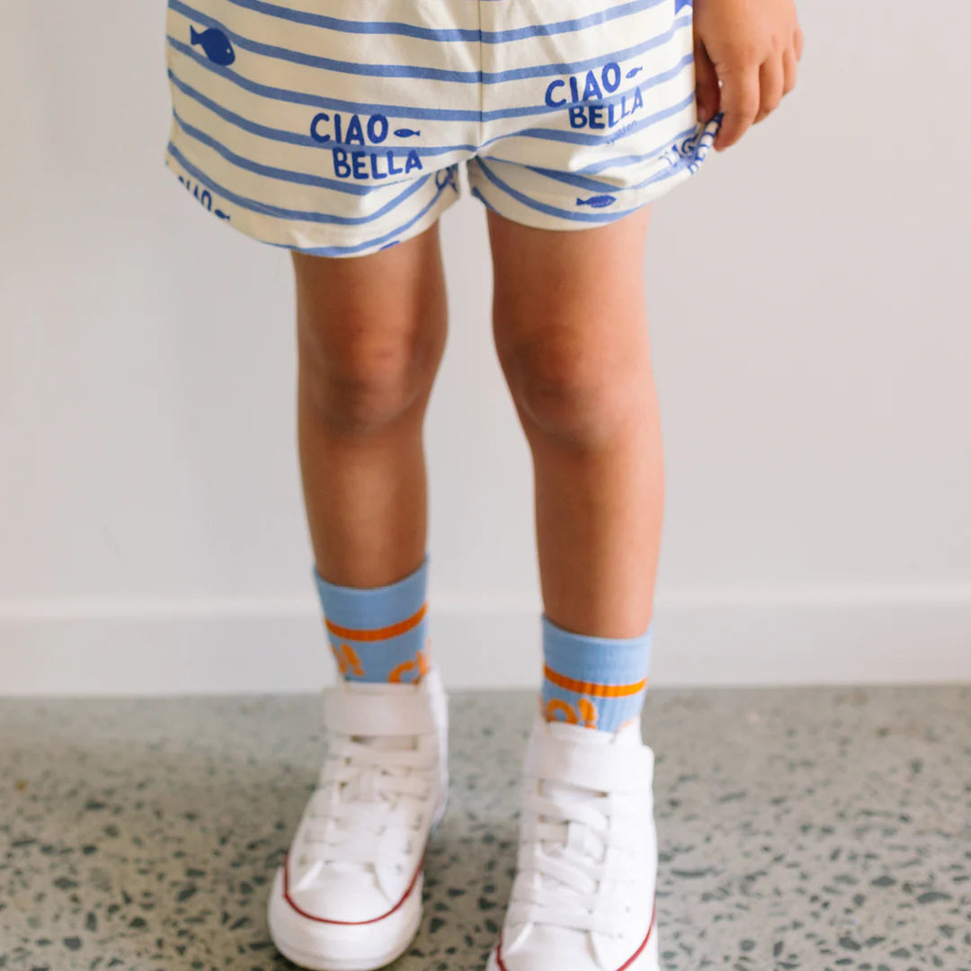 Golden Children - Ciao Arancia Socks Vintage Blue