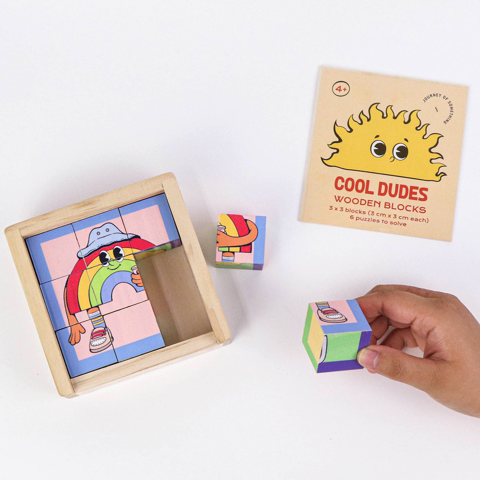 Journey of Something - Cool Dudes Wooden Blocks
