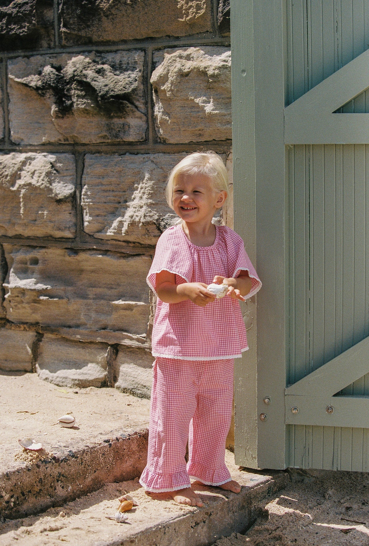 JUNI JNR - Penny Blouse Strawberry Gingham