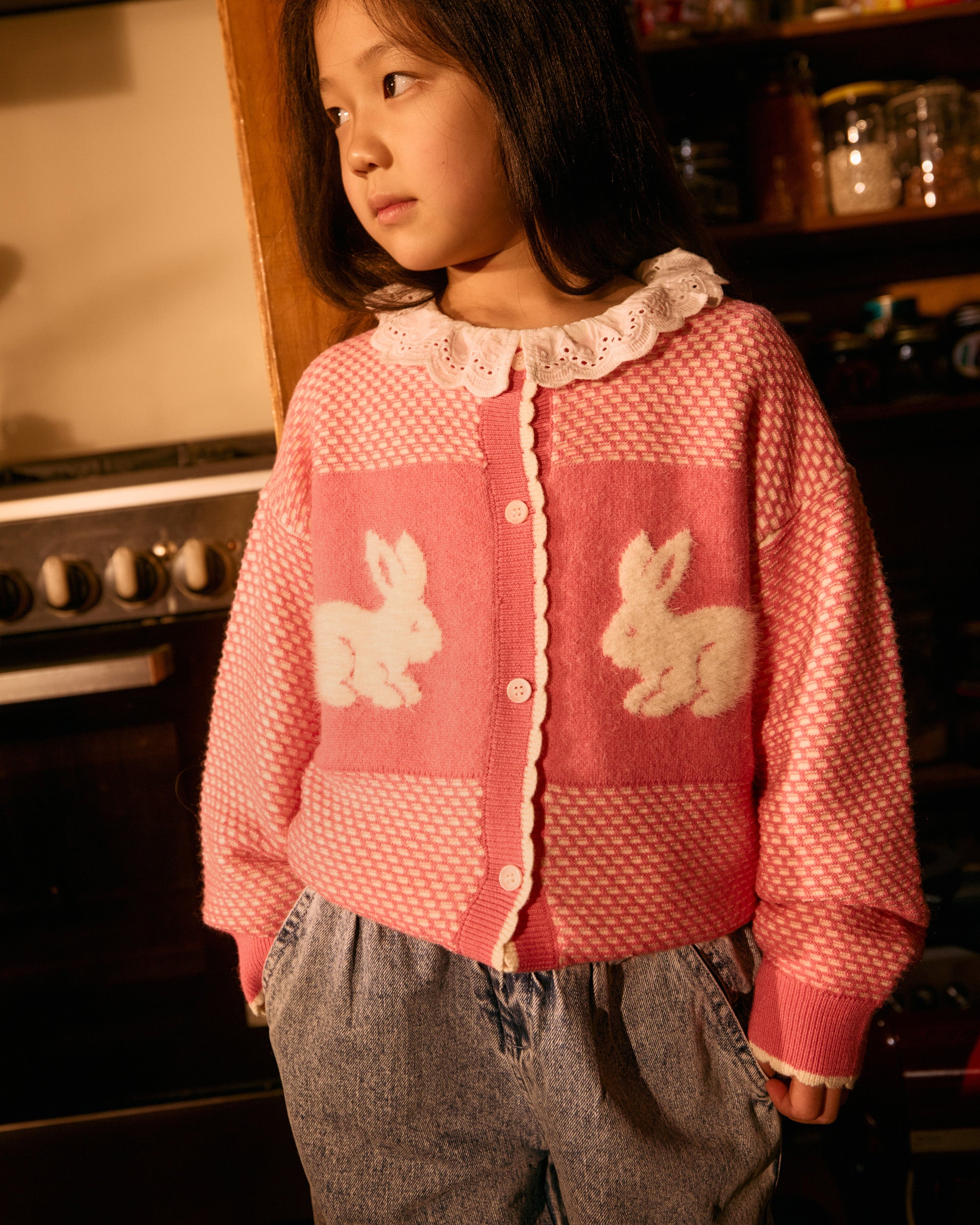 Goldie + Ace - Bunny Knit Cardigan