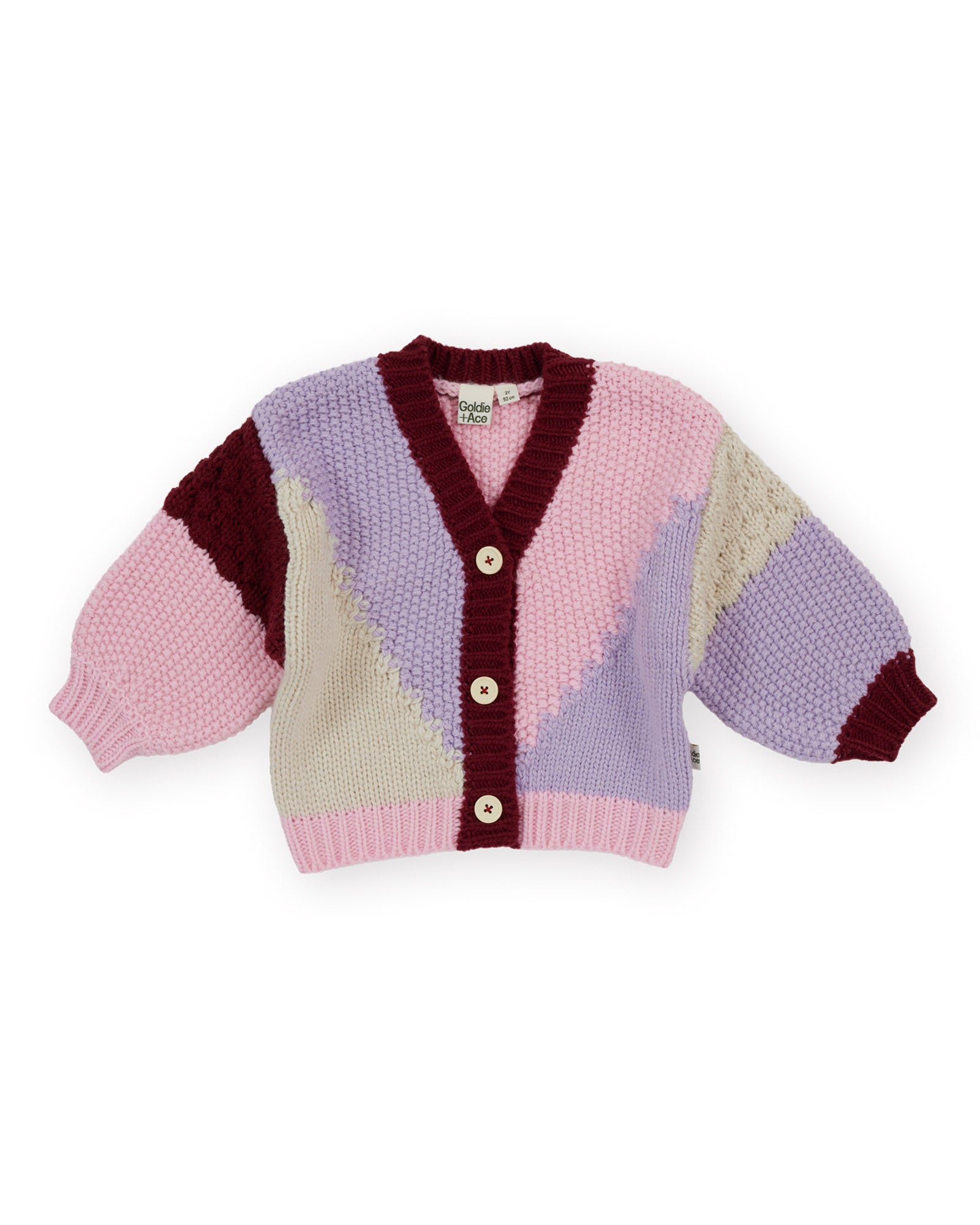 Goldie + Ace - Colour Block Knit Cardigan