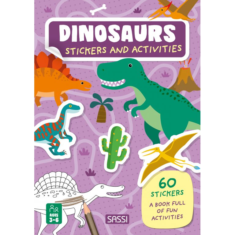 Sassi - Stickers and Activities Book Dinosaurs