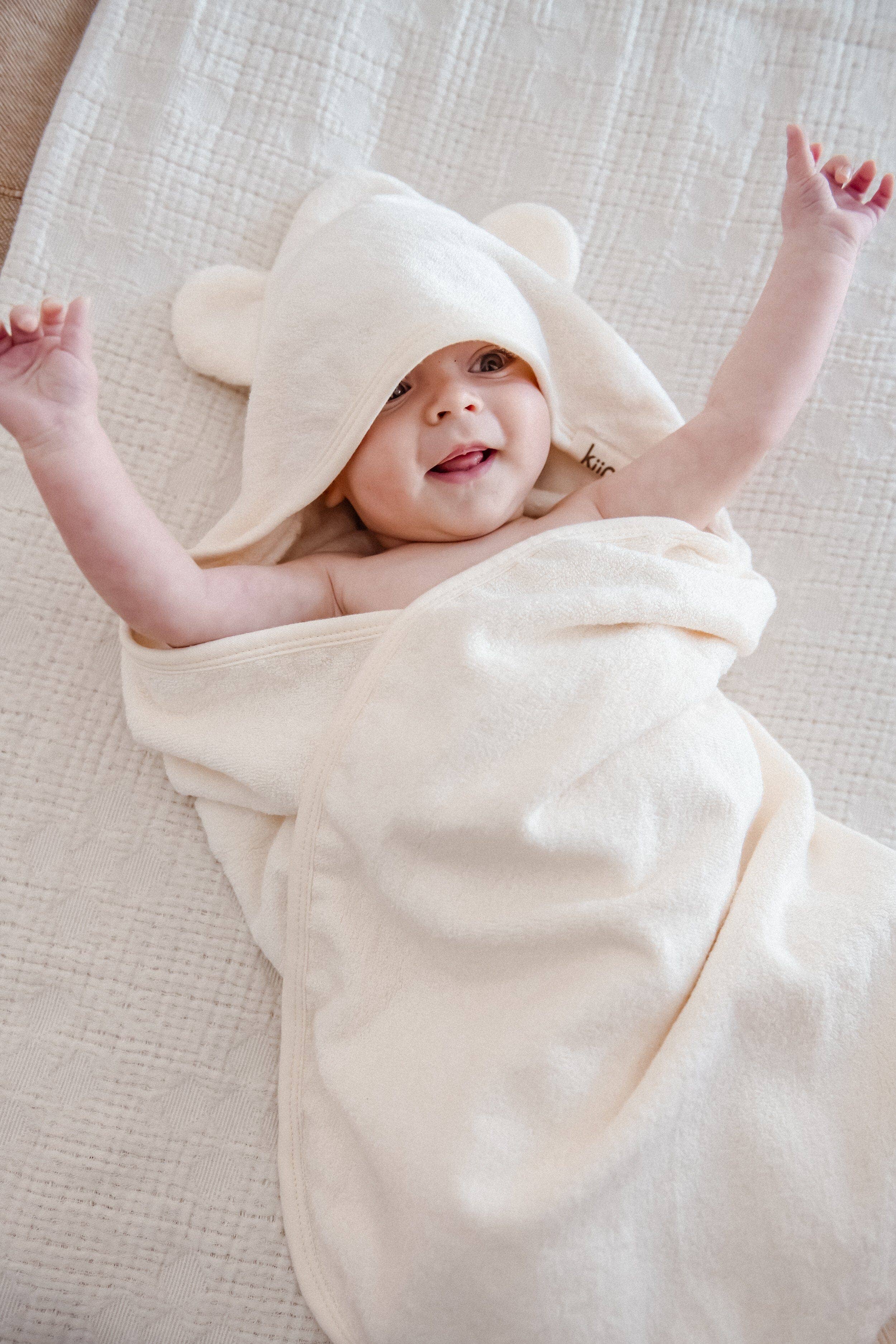 Kiin Baby - Hooded Towel Ivory