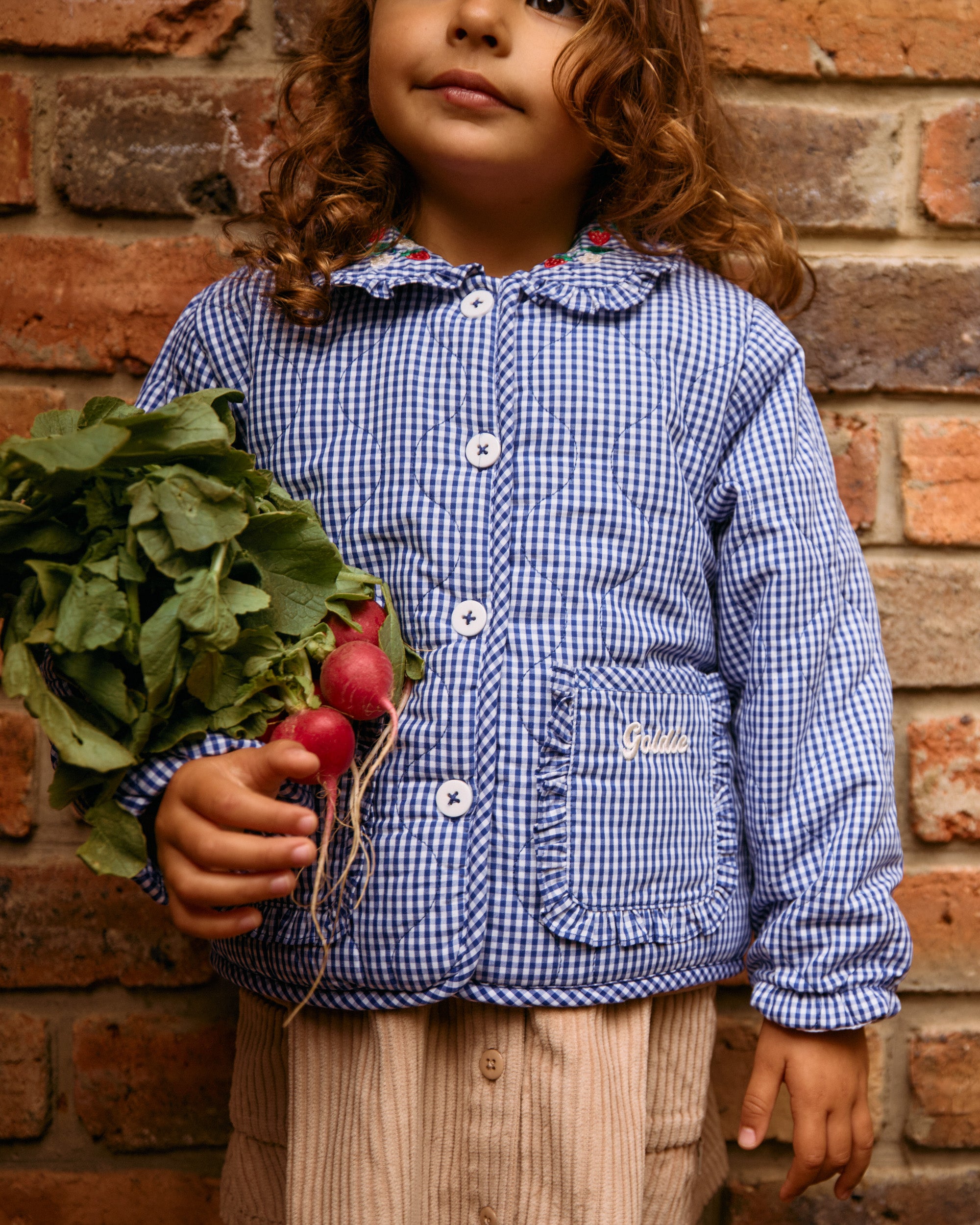 Goldie + Ace - Wild Strawberry Gingham Padded Jacket