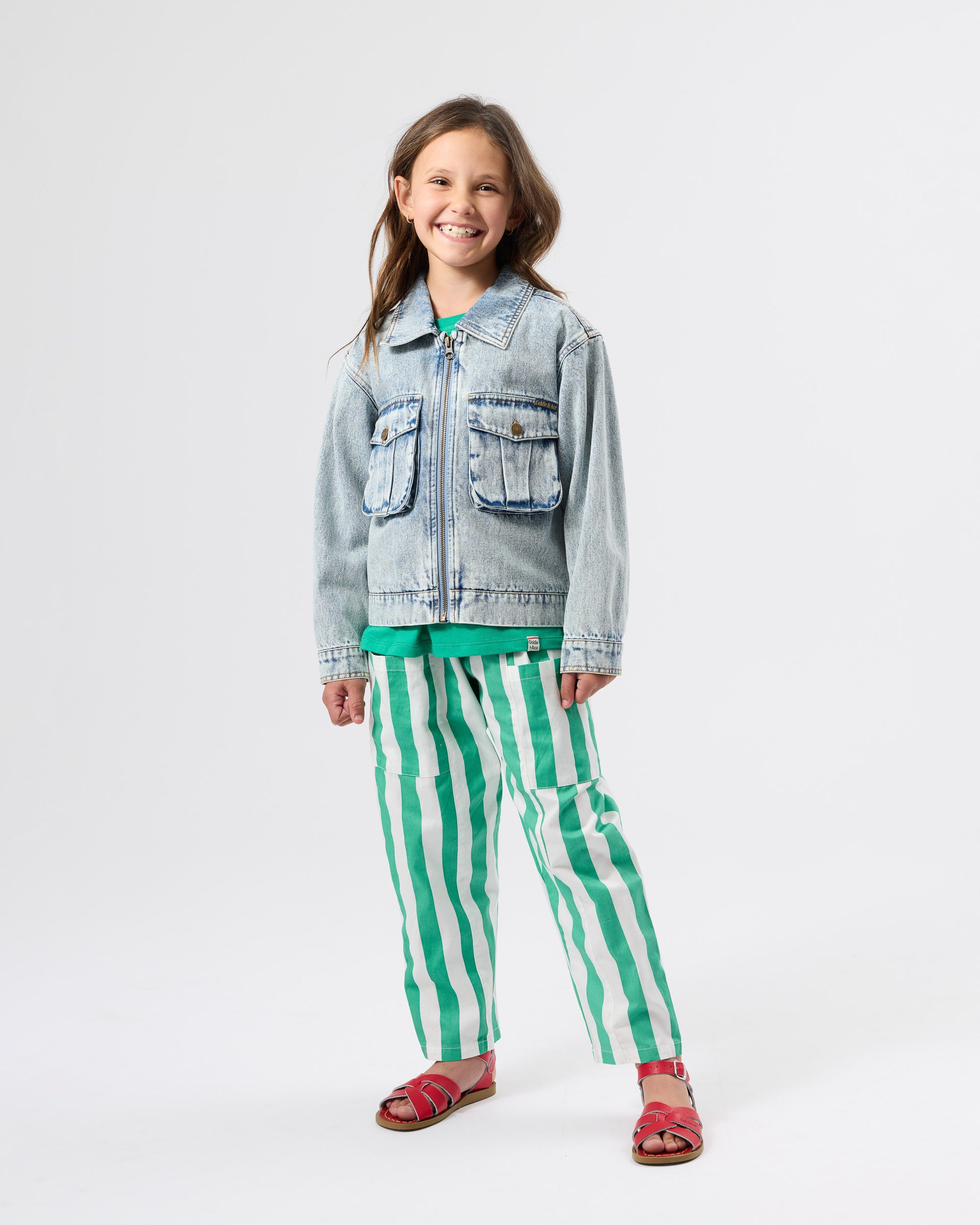 Goldie + Ace - Happy Stripe Lightweight Kit Pocket Pant