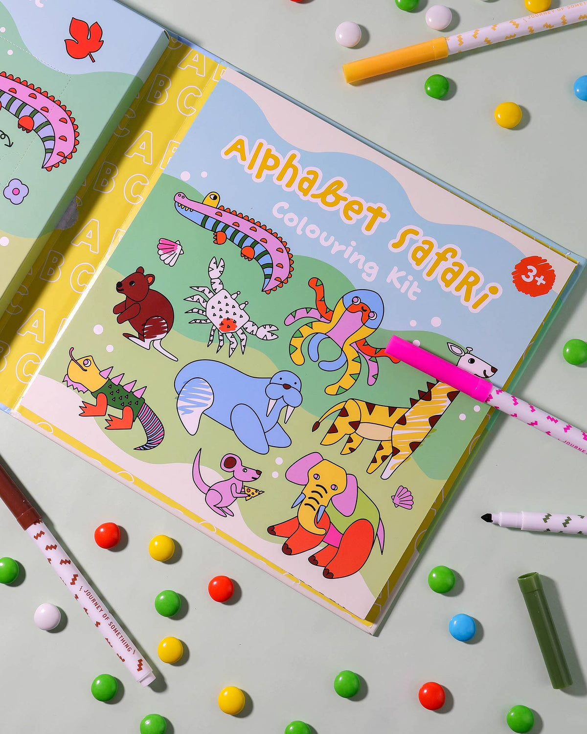 Journey of Something - Alphabet Safari Colouring Kit