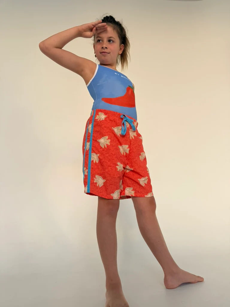 By Billie - Boardies Red/Stripe