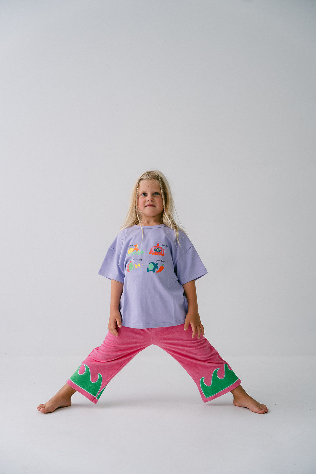Spicy Dugong - Wave Party Pants Pink/Green