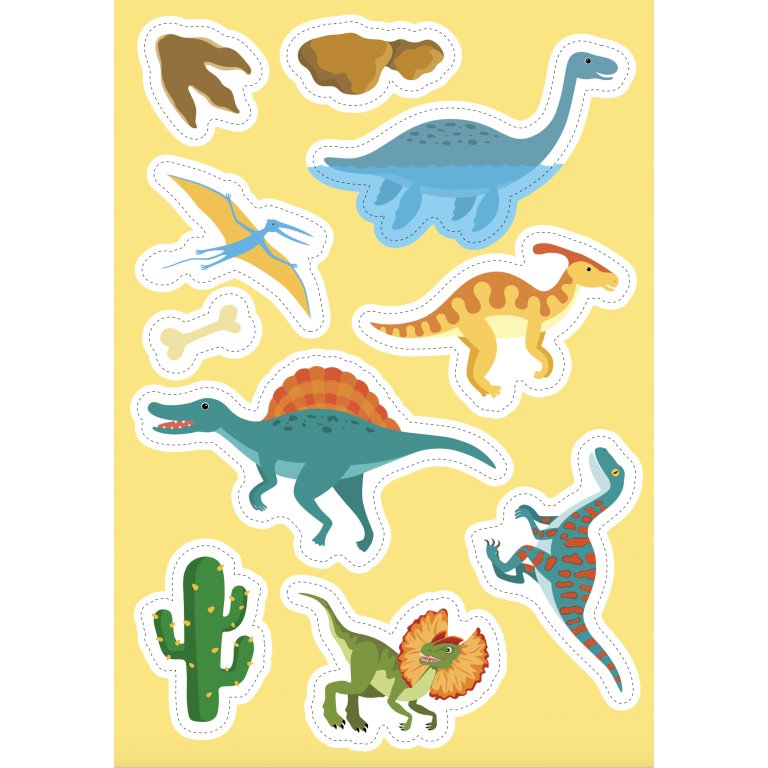 Sassi - Stickers and Activities Book Dinosaurs