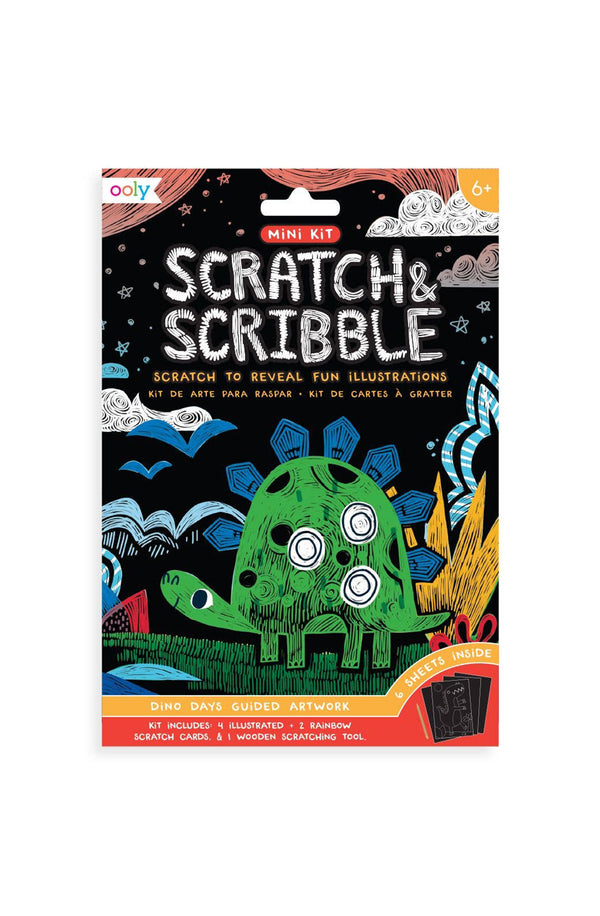 Mini Scratch & Scribble Art Kit Dino Days