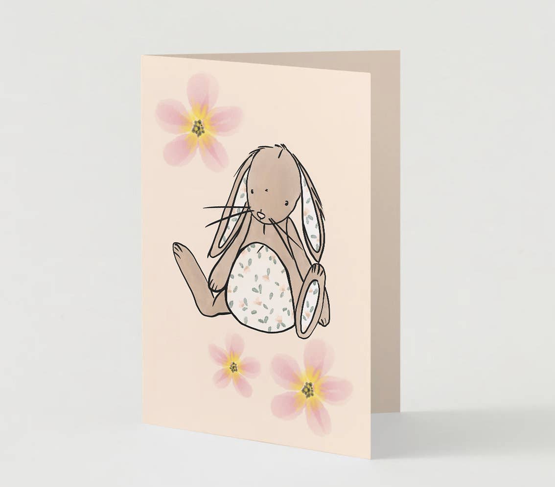 The Name Nest - Meadow Bunny Card