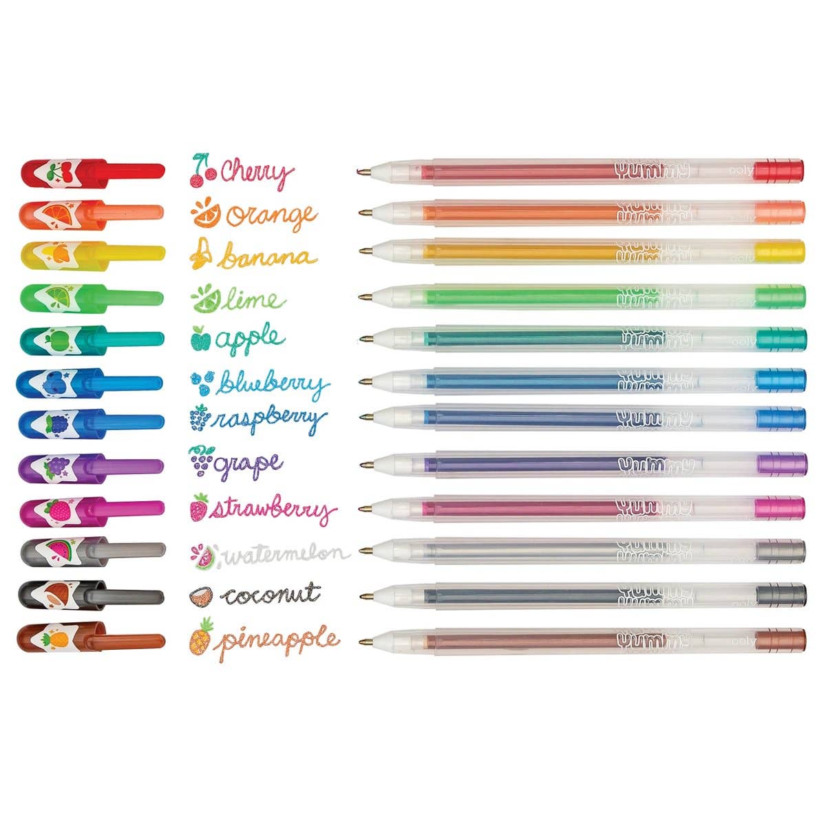 Ooly – Yummy Yummy Glitter Scented Gel Pens (Pack of 12)