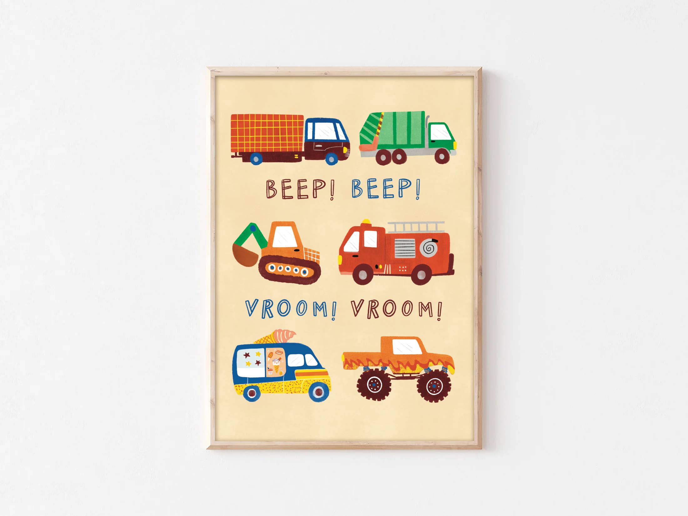 Lauren Sissons Studio - Vehicles A4 Wall Art Print