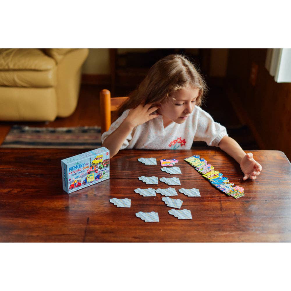 eeBoo - Memory & Matching Game Trucks & Bus