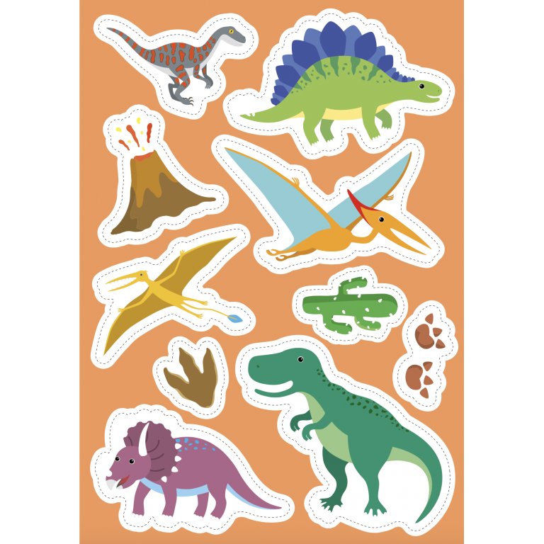 Sassi - Stickers and Activities Book Dinosaurs