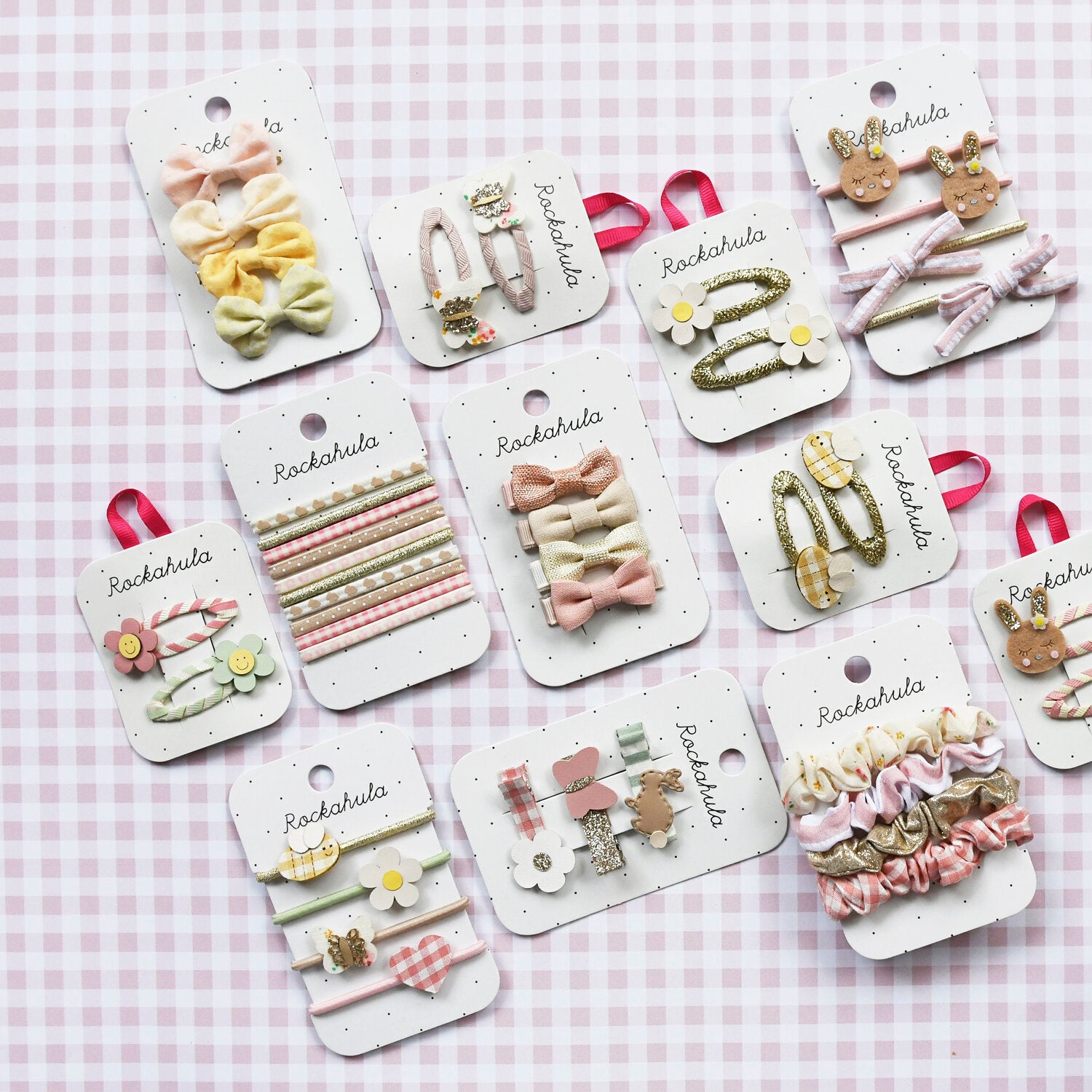 Rockahula - Linen Mini Bow Clips