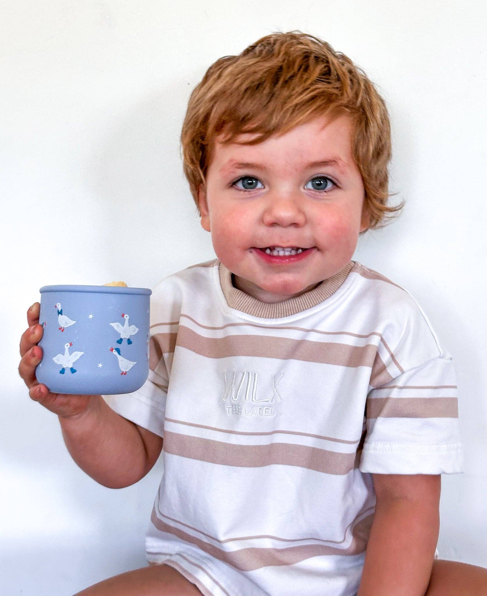 BBcino - Reusable Silicone Snack Pot Silly Goose