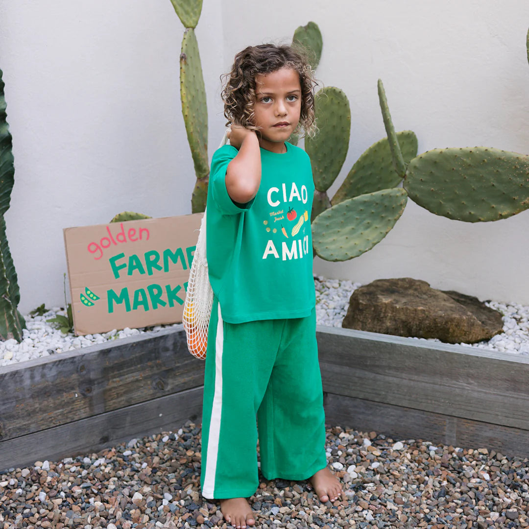 Golden Children - Ciao Tutti Relaxed Pants Terry Towel Leafy Green