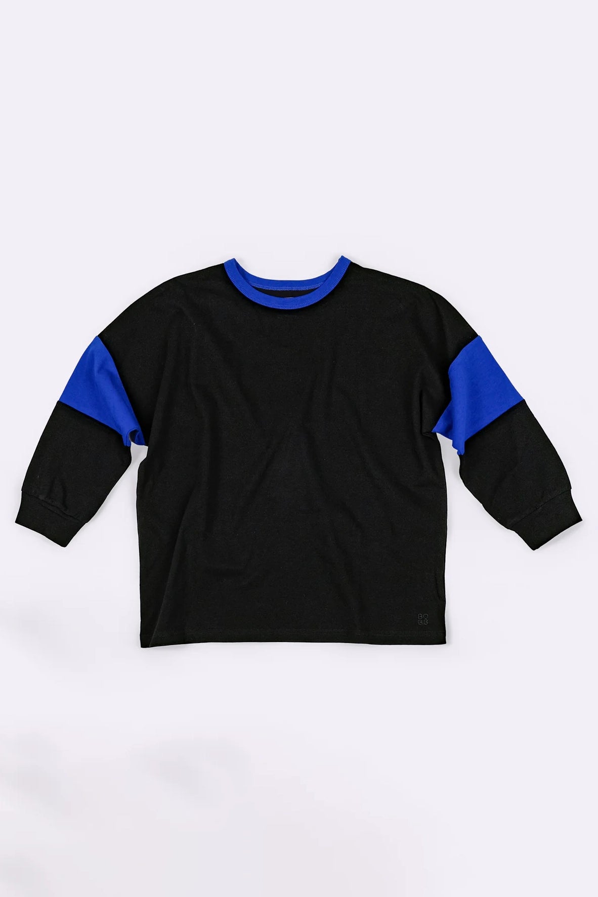 Bbobbie - Two Tone Long Sleeve Tee Black/Blue