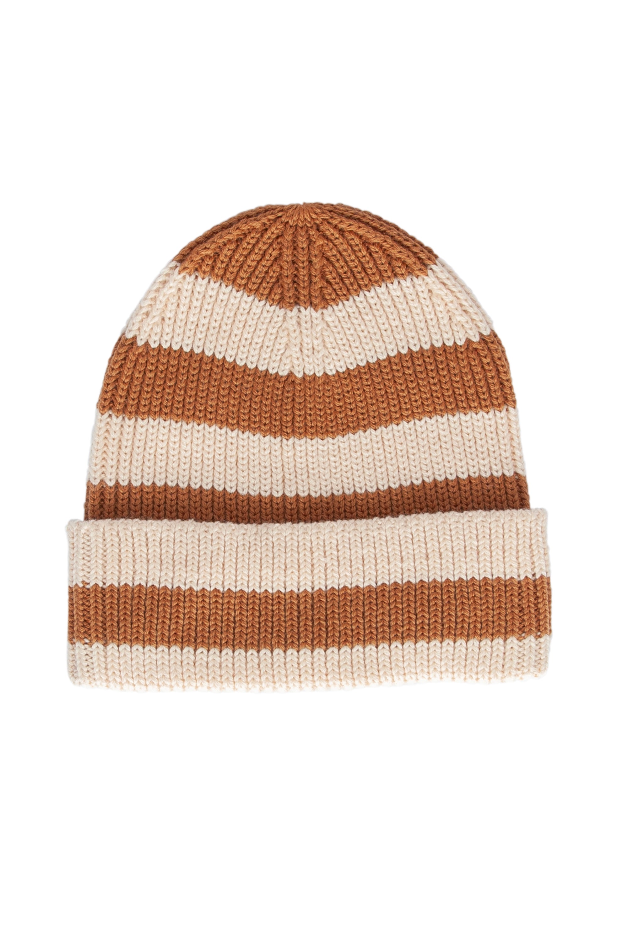 Acorn Kids - Tokyo Merino Beanie Caramel Stripe