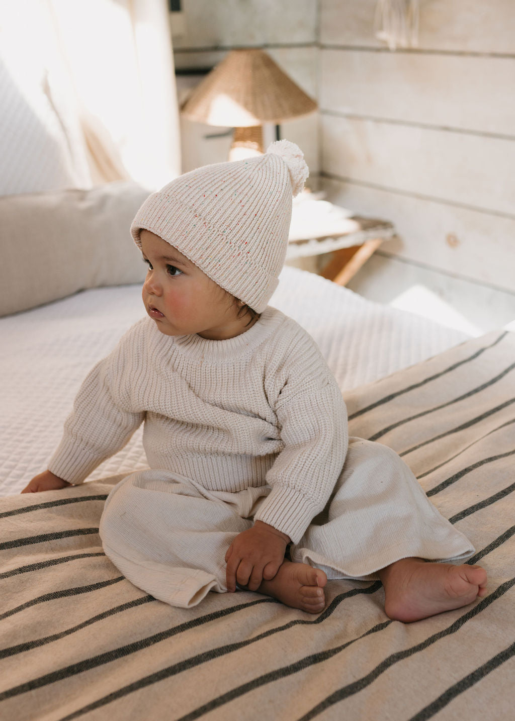 Acorn Kids - Stargaze Beanie Cream Speckle