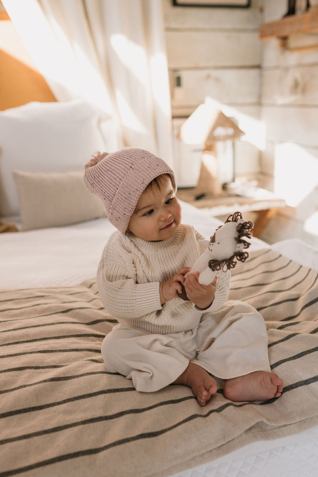 Acorn Kids - Stargaze Beanie Pink Speckle