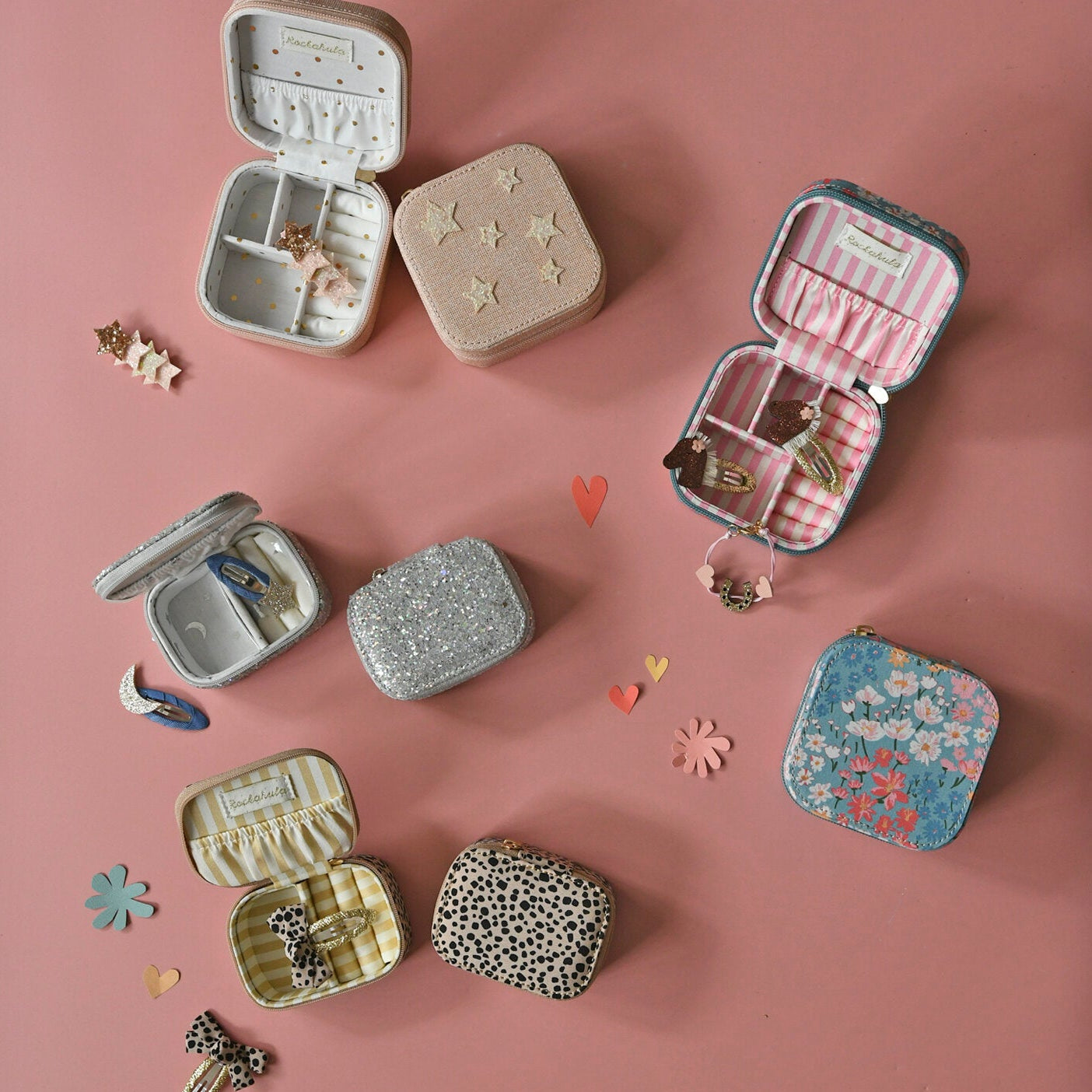 Rockahula - Confetti Glitter Silver Mini Jewellery Box