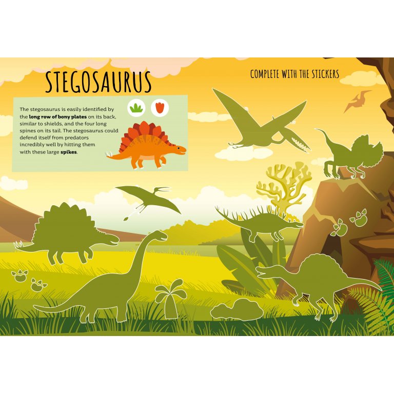 Sassi - Stickers and Activities Book Dinosaurs