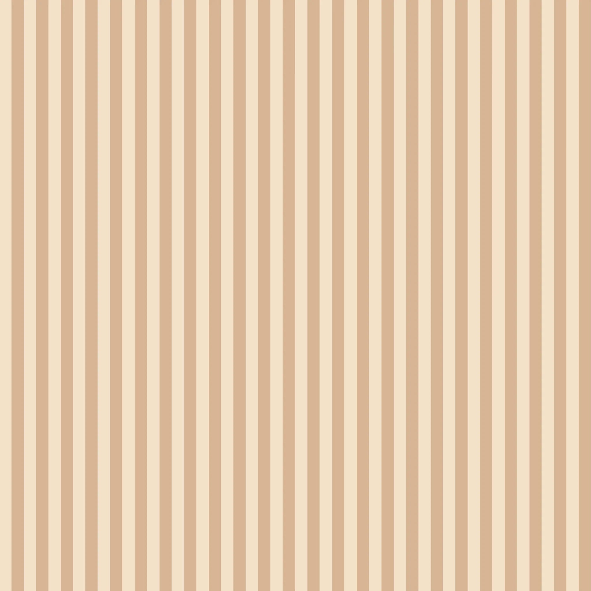 The FOX & FALLOW Coffee Stripe Organic Fitted Bassinet Sheet/Change Pad Cover features vertical beige and light brown stripes for a soothing, elegant look—perfect for baby's bedding.