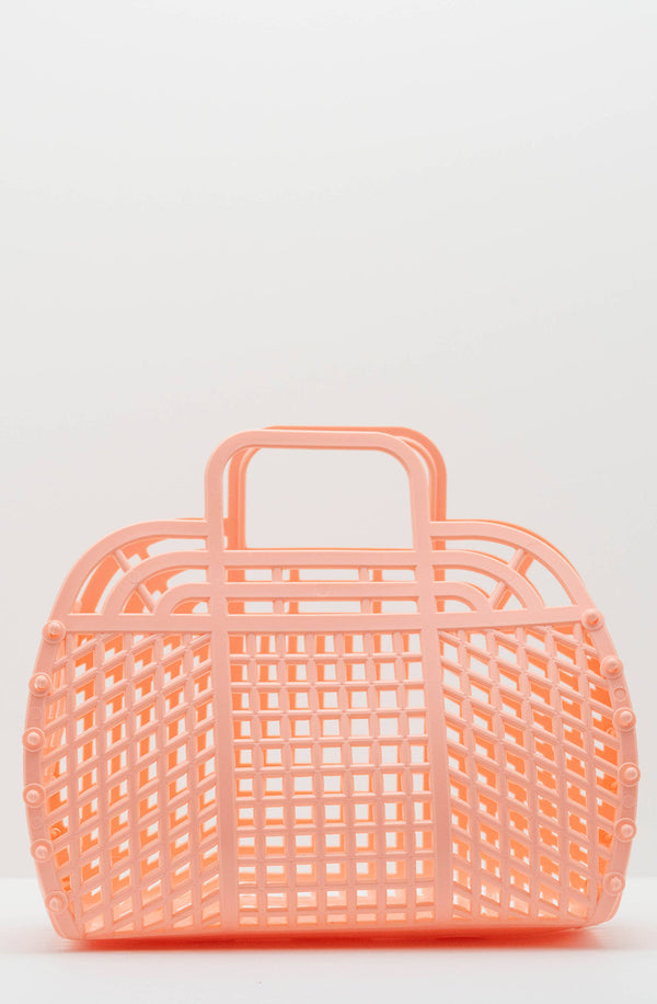 Medium Retro Jelly Basket Peach