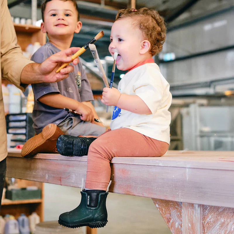 Merry People - Bobbi Kids Gumboot Forest Green