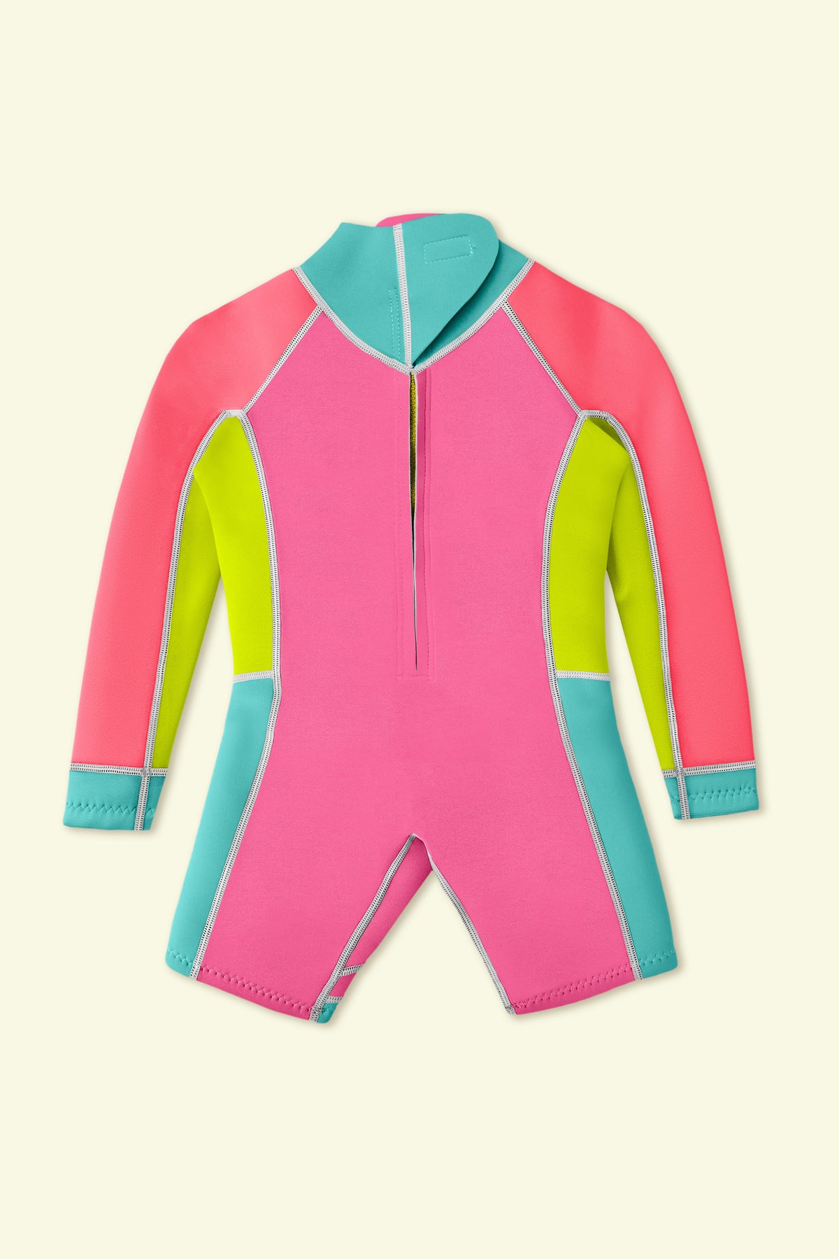 Days in the Sand Long Sleeve Springsuit Bubblegum Breeze back