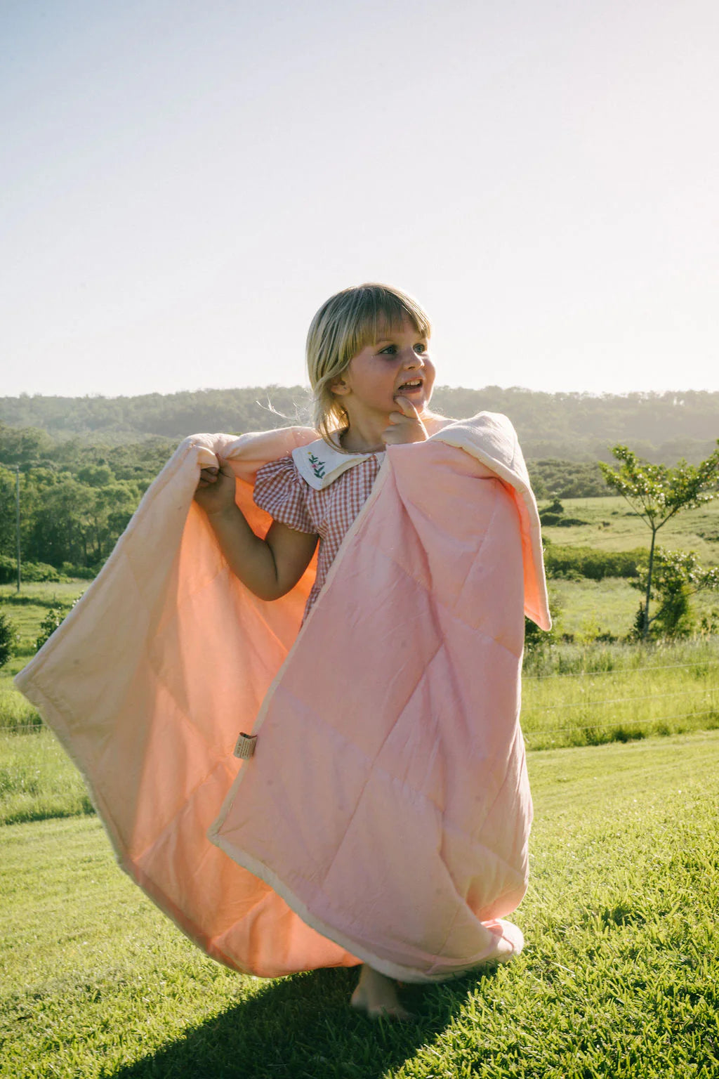 PRE-ORDER Play Linen - Fairy Floss Reversible Quilt Single/King Single