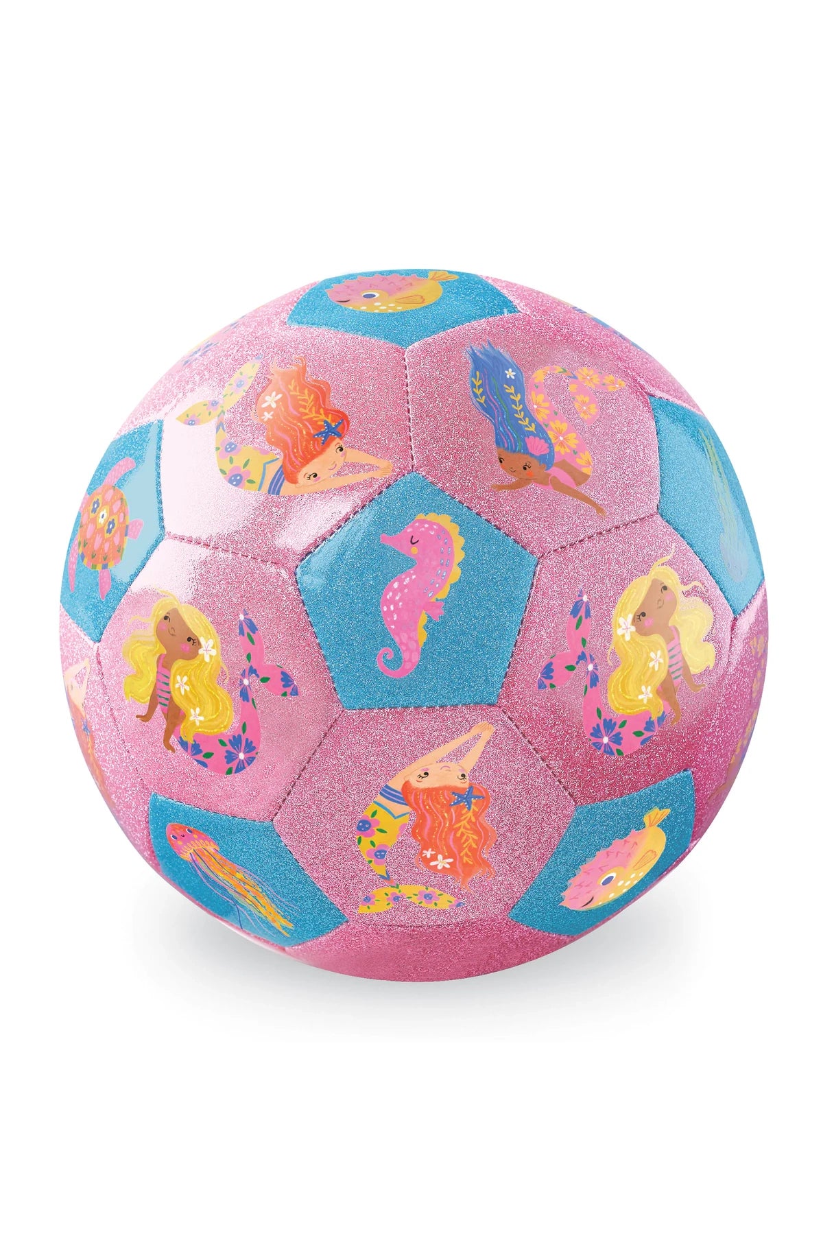 Crocodile Creek - Glitter Soccer Ball - Mermaid Friends (Size 3)