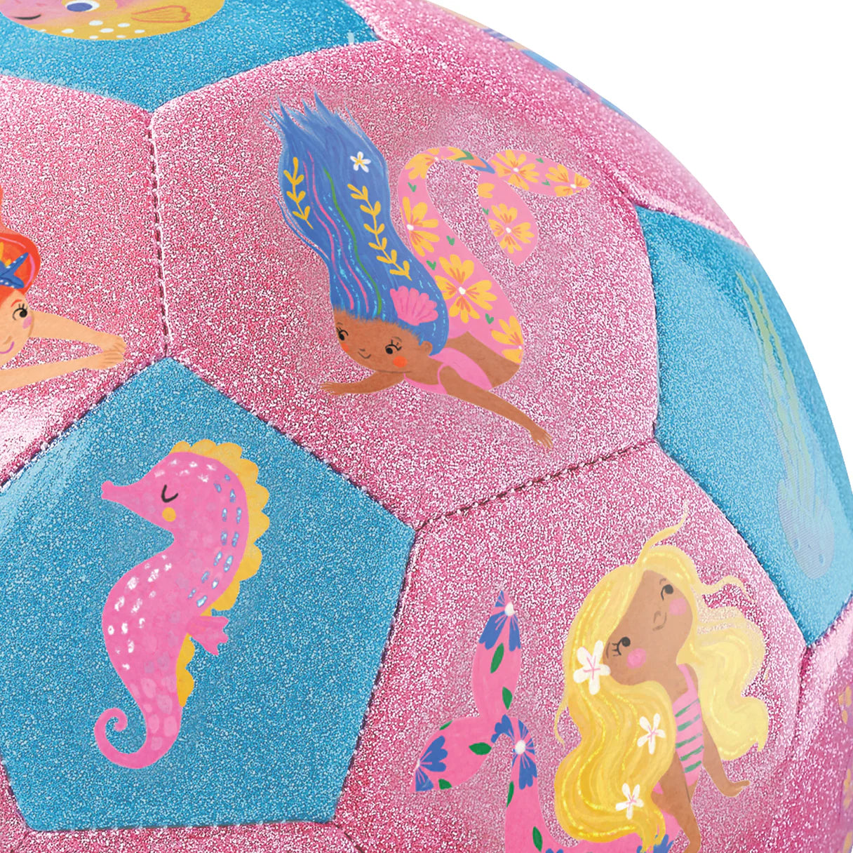 Crocodile Creek - Glitter Soccer Ball - Mermaid Friends (Size 3)