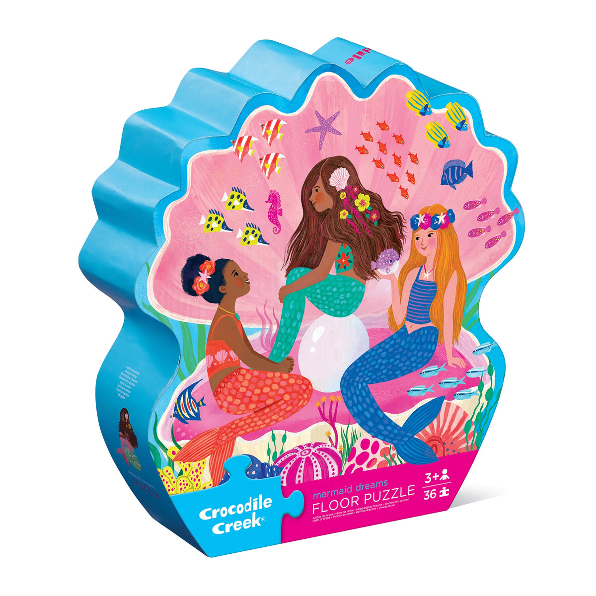 Crocodile Creek Classic Floor Puzzle 36 pc Mermaid Dreams