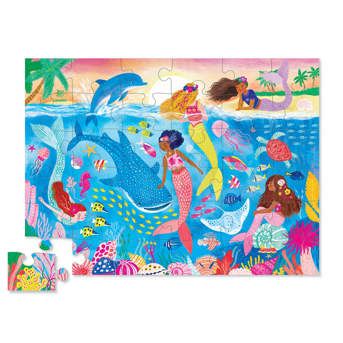 Crocodile Creek - Classic Floor Puzzle 36 pc Mermaid Dreams