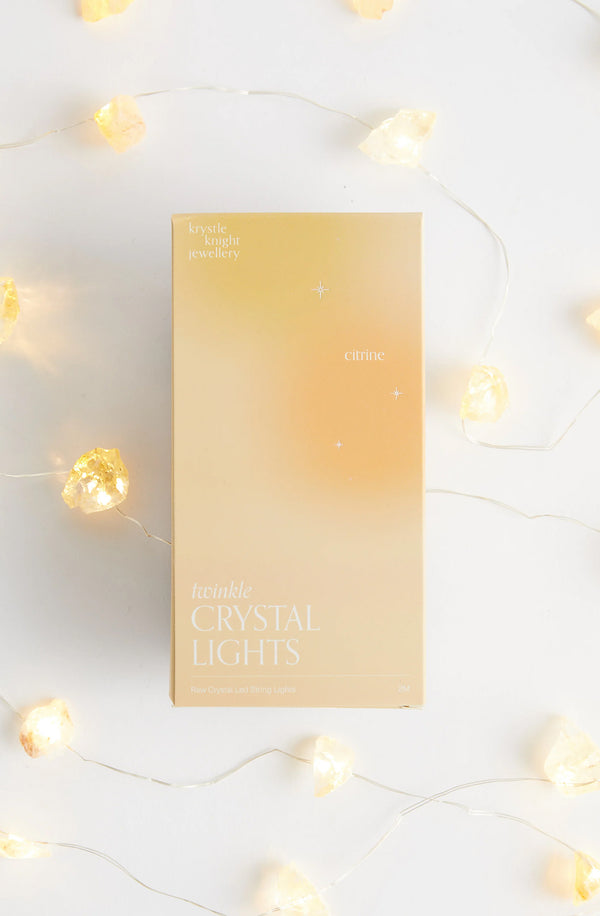 Twinkle Crystal Lights Citrine