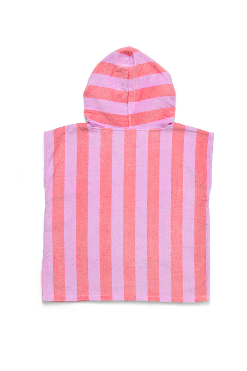Crywolf - Hooded Towel Flamingo Stripe