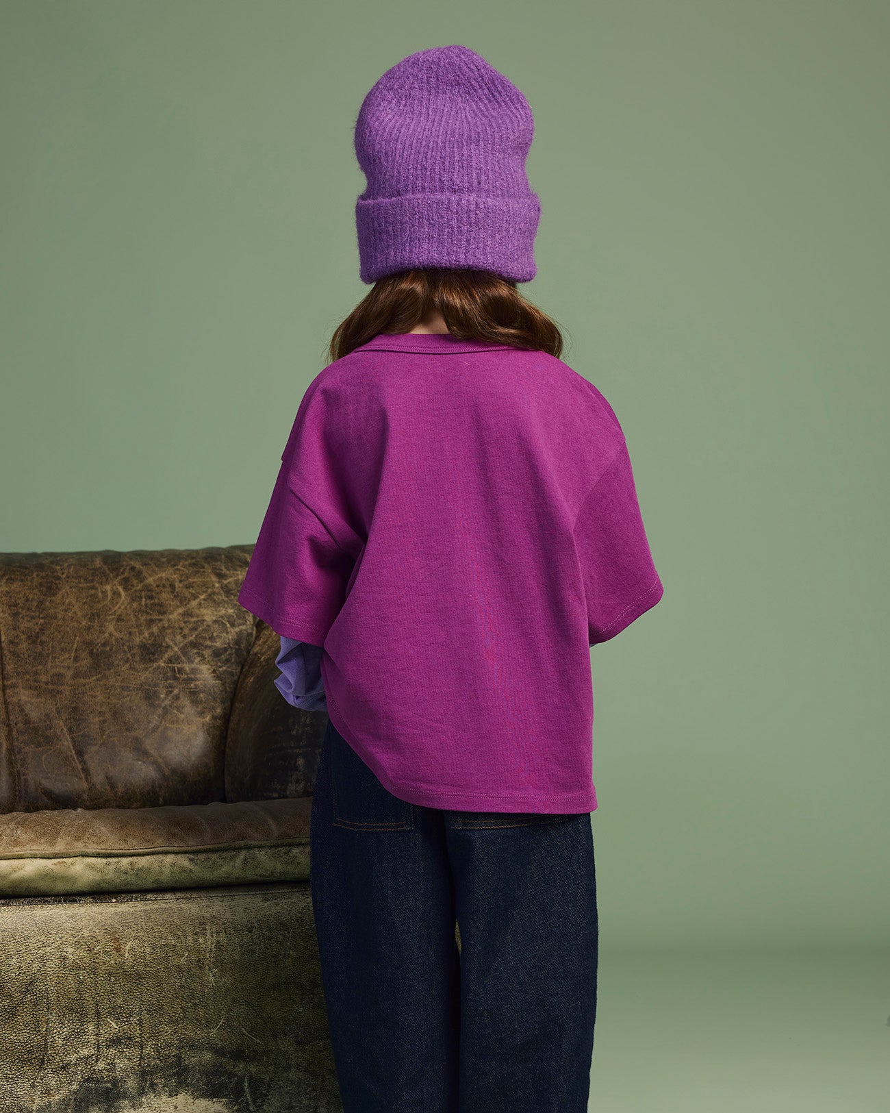 Cubby - Dusty Layered Top Acai