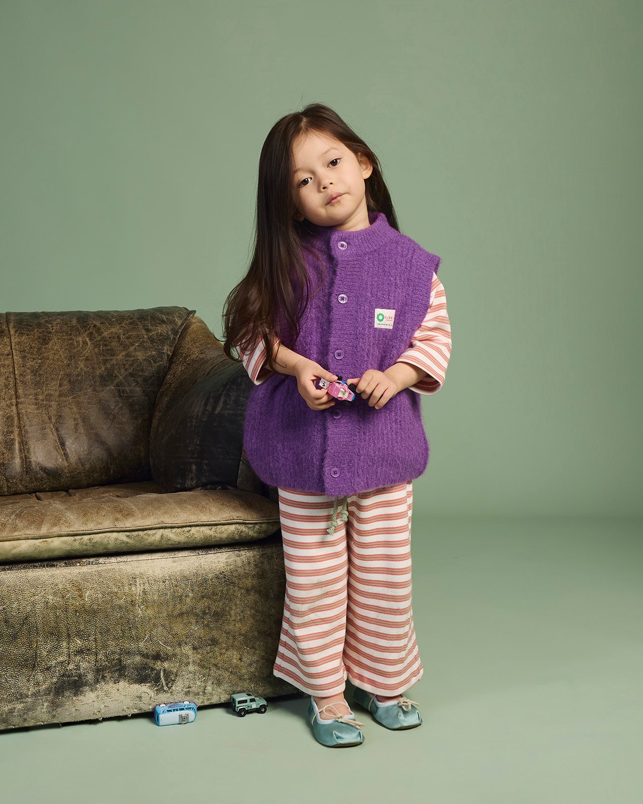 Cubby - Terry Pant Zenberry Stripe