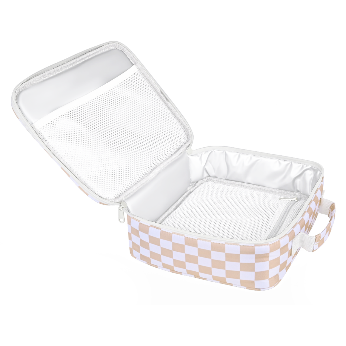 Kinnder Junior Insulated Lunch Bag in Caramel Check