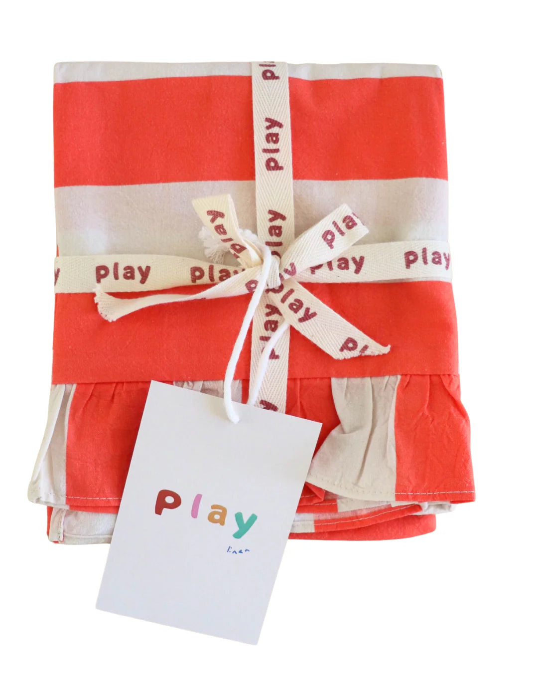 PRE-ORDER Play Linen - Cherry Stripe Pillowcase Separates
