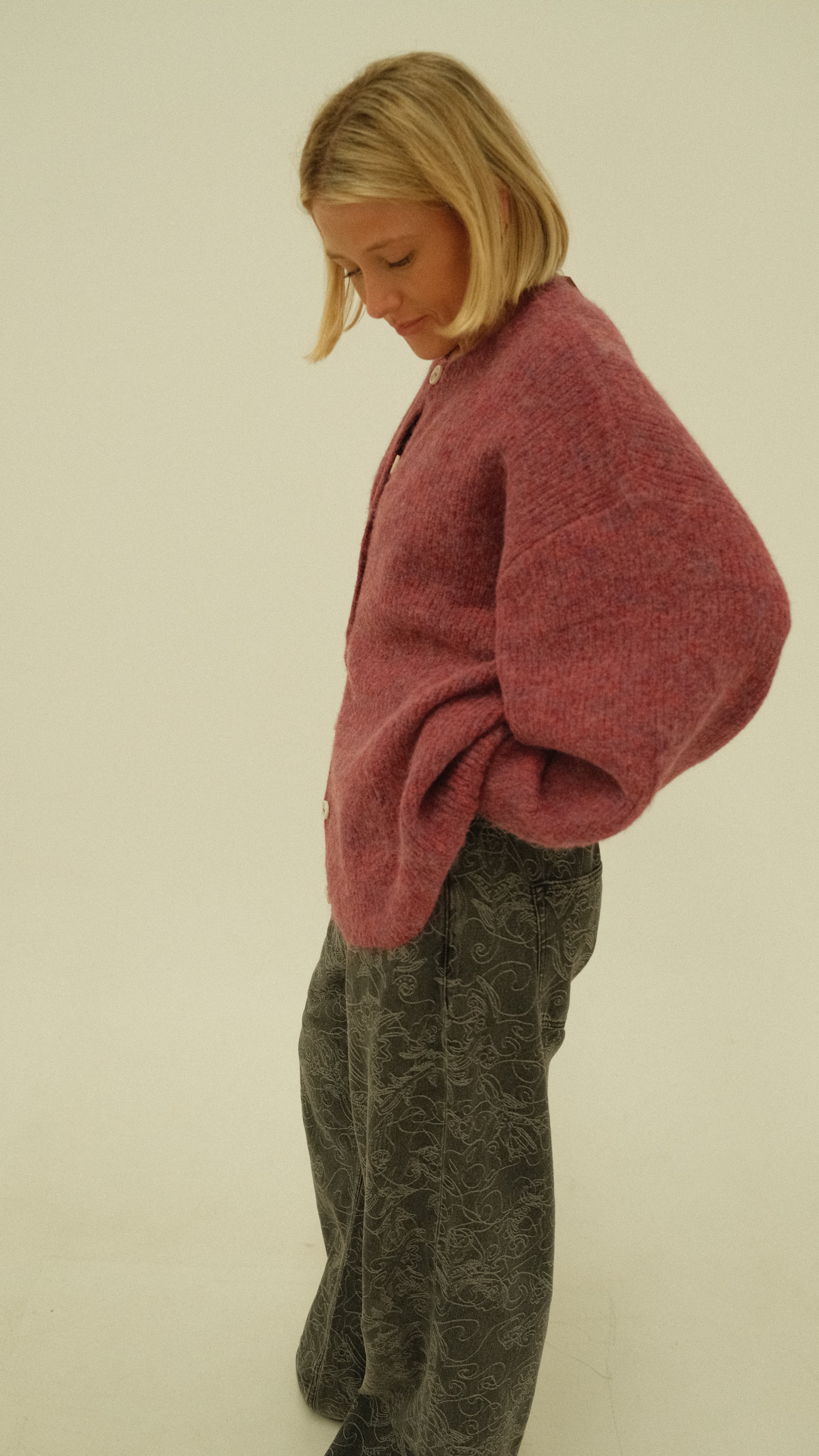 By Billie - Sienna Knit Cardigan Grape