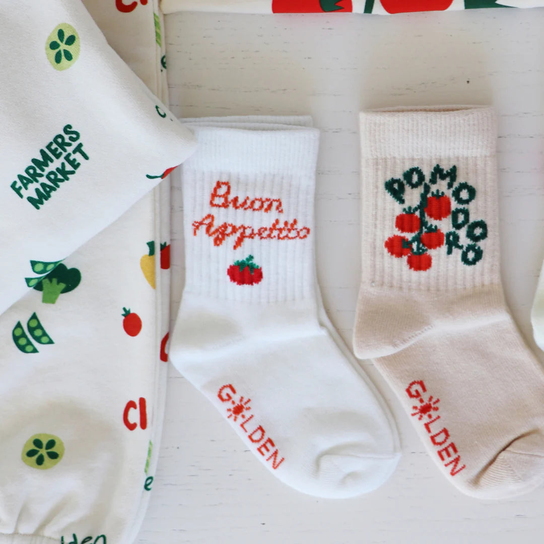 Golden Children ~ Buon Appetito Socks Vanilla